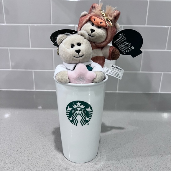 Starbucks Accessories - Starbucks Bearista 255th & 258th 2026
Limited Editions Keychains Bundle NWT